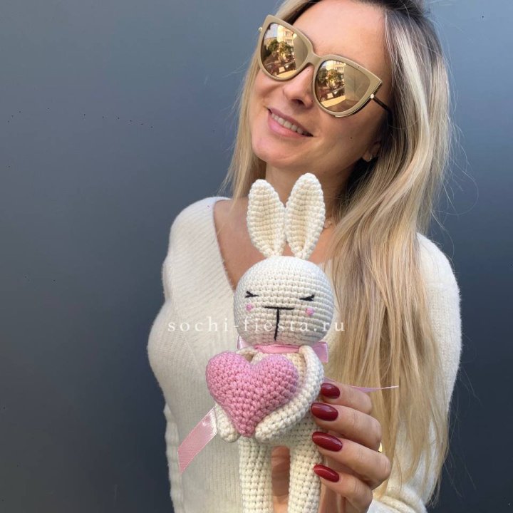 Зайка с сердцем ручной работы в Воронеже