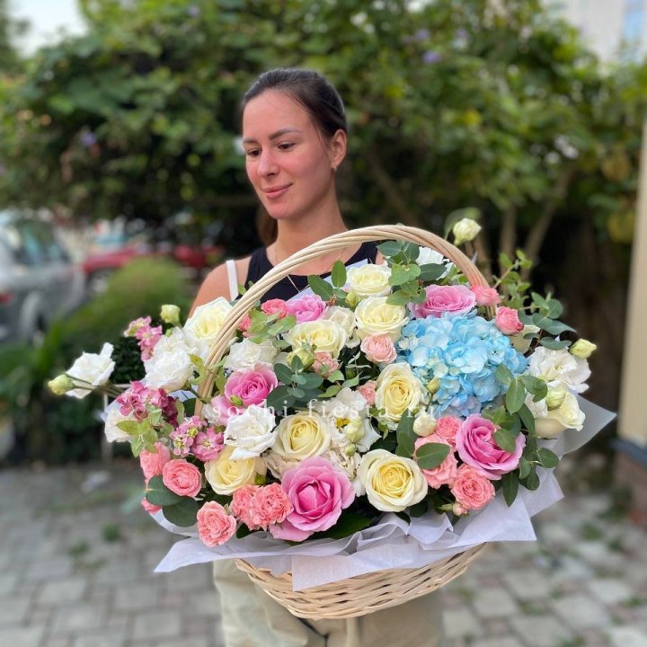 Цветочная корзина №2 в Воронеже