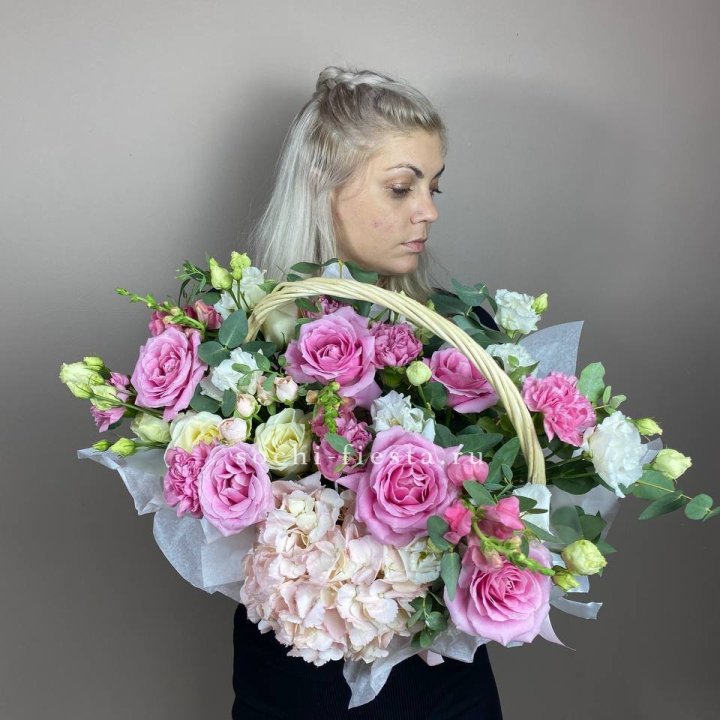 Цветочная корзина № 5 в Воронеже