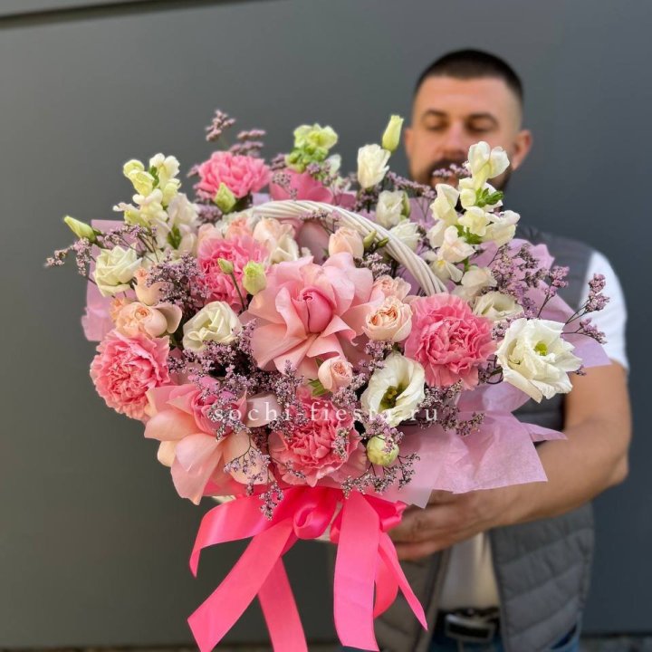 Цветочная корзина №1 в Воронеже