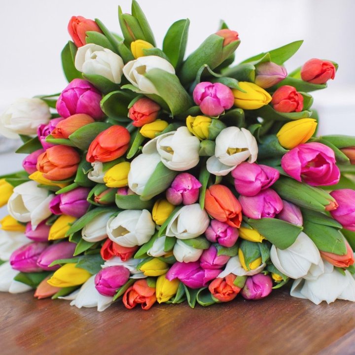 79 тюльпанов "Рандом" в Воронеже