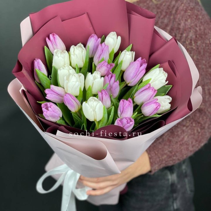 25 тюльпанов микс в Воронеже