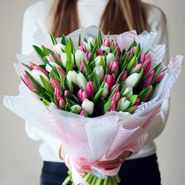 Букет тюльпанов "Лолита" в Воронеже
