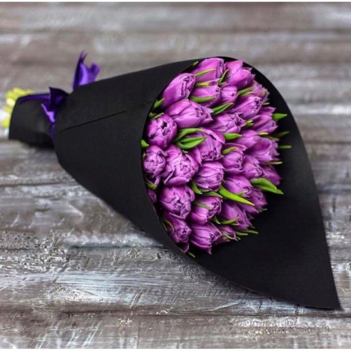 Пионовидные тюльпаны блэк в Воронеже